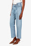 Agolde Blue Denim Asymmetrical High-Waisted Jeans Size 24