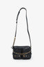 Pre-loved Chanel™ Black Leather Interlocking CC Logo Small Camera Bag with Strap