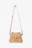 Chloe 2022 Tan Leather 'Mini Tess Day' Top Handle Bag with Strap