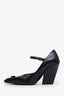 Prada Black Modellerie Leather Mary Jane Pumps 35.5
