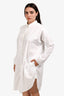 Acne Studios SS15 White Cotton Poplin Button-Up Shirt Dress Size 38