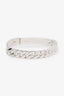 Hermès Sterling Silver Kelly Gourmette Bracelet Size SH