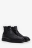 Prada Black Leather Ankle Boots Size 9 Mens