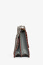 Fendi Slate Blue Leather Small 'Kan I' Shoulder Bag
