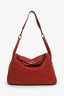 Hermès 2012 Rouge Clemence Leather Lindy 30