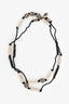 Pre-loved Chanel™ Gold Toned Paris Shanghai CC Cylinders Necklace