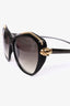 Cartier Black and Gold 'Panthere Wild' Sunglasses