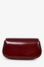 Gucci Maroon Leather 'Bamboo Night' Small Clutch on Chain