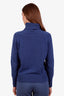 White + Warren Blue Cashmere Turtleneck Size XS