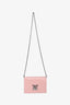 Louis Vuitton Pink Epi Leather Twist Belt Wallet On Chain