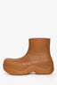 Bottega Veneta Brown Rubber 'Puddle' Ankle Boots Size 35