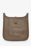 Hermès 2014 Etoupe Taurillon Clemence Leather Evelyne II GM Crossbody