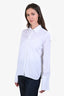 Max Mara White Cotton Button Down Sleeve Shirt Size 6