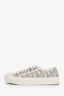 Christian Dior White/Grey Oblique 'WalknDior' Sneakers Size 37.5