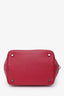 Hermès Red Leather 'Toolbox 20' Bag with Shoulder Strap SHW