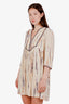 Ba&sh Ivory/Purple/Orange Tie-Dye Babydoll Dress Size M