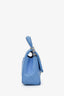 Pre-loved Chanel™ Blue Quilted Lambskin Mini Top Handle Rectangular Flap