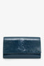 Saint Laurent Blue Patent Leather Large Belle de Jour Clutch