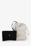 Saint Laurent 2019 Cream Leather 'Mini Teddy' Bucket Bag with Pouch