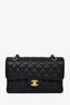 Pre-loved Chanel™ 2019 20 Black Caviar Leather Small Classic Double Flap GHW