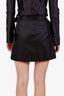 Prada Black Re-Nylon Cargo Buckled Mini Skirt Size 36