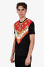 Versace Red Cotton Baroque T-Shirt Size M Mens