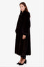 Vintage Dark Ranch Mink Full Length Fur Coat Size 6