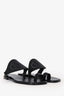 Hermès Black Leather Hera Sandals Size 36