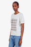 Anine Bing Cream Cotton Hudson Tee T-Shirt Size XS