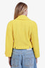 Pre-loved Chanel™ 22S Yellow Tweed Double-breasted Jacket Size 40