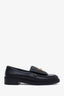 Pre-loved Chanel™ Black Leather Quilted Turnlock Logo Loafers Size 37