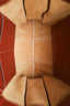 Chloe White/Brown Shearling Calfskin Large Woody Ribbon Tote