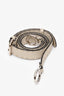 Sac à main Fendi Peek-a-Boo moyen en cuir crème avec poignée supérieure et bandoulière