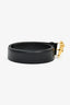 Versace Black Smooth Leather Medusa Head Belt Size 100 Men's