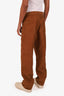 Prada Brown Moleskin Double Knee Work Pants Size 34 Mens