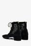 Christian Dior Black Suede Mesh Net Booties Size 39