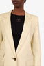 Max Mara Yellow Denim Single Breasted Blazer Size US 4