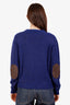 Prada Blue Glitter Wool Cashmere Knit Sweater Size 38