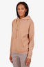 Saint Laurent Beige Cotton Logo Hoodie Size M