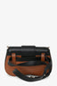Prada 2019 Black/Brown Leather Small City Calf Sidonie Chain Shoulder Belt Bag