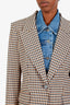 Veronica Beard Brown Houndstooth Blazer with Denim Dickey Shirt Size 6