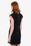 Rebecca Taylor Black Tweed Raw Edge Sleeveless Shift Dress Size 6