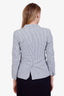 Weekend By Max Mara Blue/White Pinstripe Cotton Blazer Size 6