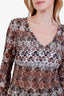 Missoni Gold/Black Metallic Crochet Long Sleeve Top Size 44