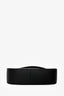 The Row Black Leather Half Moon Top Handle