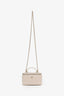 Pre-loved Chanel™ 2021+ Beige Lambskin CC Vanity Top Handle