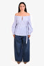 Agolde Dark Blue Denim Cross Waist Wide Leg Vana Jeans Size 29