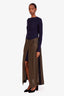 Sacai Navy Blue Rib Knit Dress with Skirt Overlay Size 3