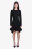 Givenchy Black Ruffle Mini Dress Size S