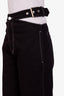 Dion Lee Black Denim Cut-out Belted Jeans Size 3